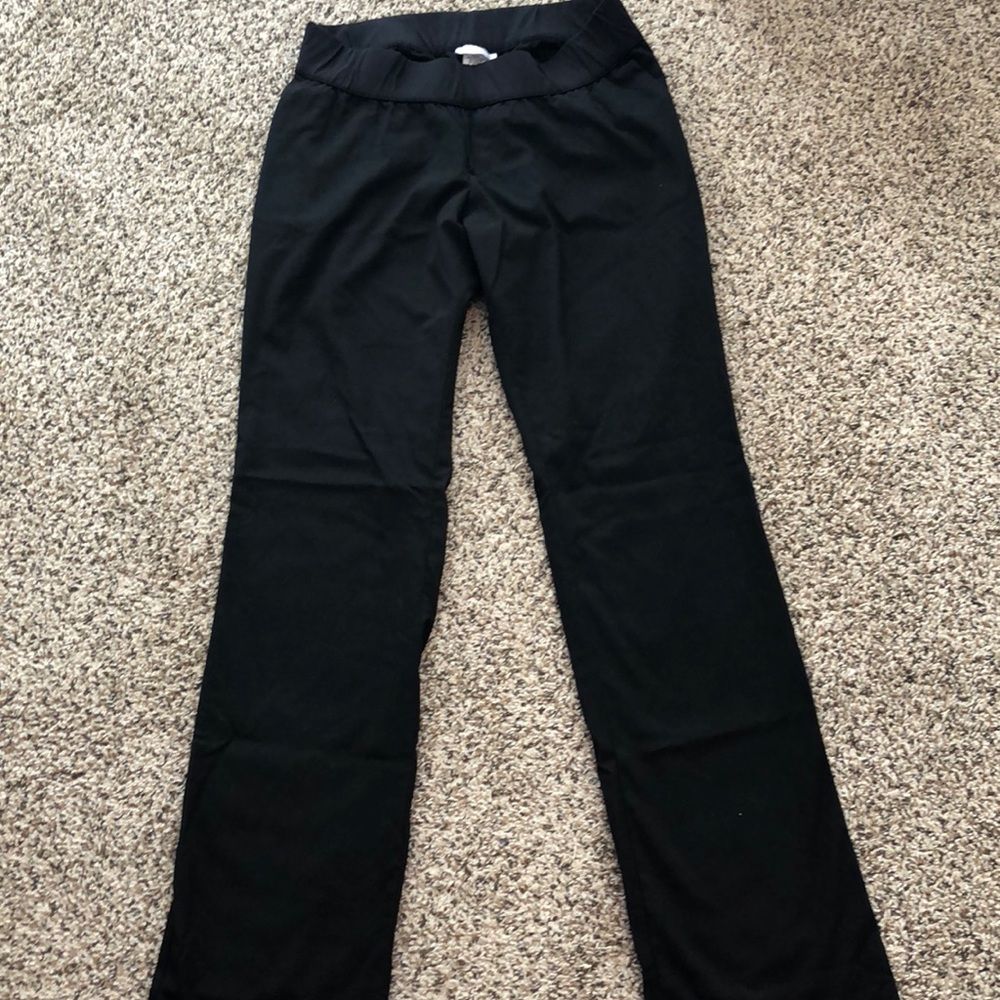 Solid Black Maternity Pants